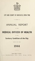 view [Report 1944] / Medical Officer of Health, Newcastle-upon-Tyne City & County.