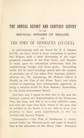 view [Report 1894] / Medical Officer of Health, Newhaven Port Health Authority.