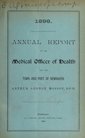 view [Report 1898] / Medical Officer of Health, Newhaven Port Health Authority.