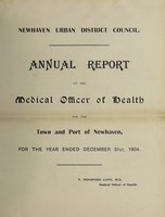 view [Report 1904] / Medical Officer of Health, Newhaven U.D.C.