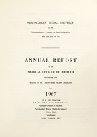 view [Report 1967] / Medical Officer of Health, Newmarket R.D.C.