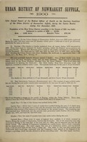 view [Report 1900] / Medical Officer of Health, Newmarket U.D.C.