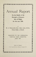 view [Report 1938] / Medical Officer of Health, Newport (Isle of Wight) Borough.