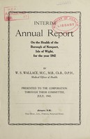 view [Report 1942] / Medical Officer of Health, Newport (Isle of Wight) Borough.