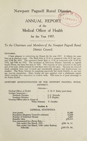 view [Report 1937] / Medical Officer of Health, Newport Pagnell R.D.C.