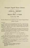 view [Report 1938] / Medical Officer of Health, Newport Pagnell R.D.C.