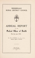 view [Report 1947] / Medical Officer of Health, Nidderdale R.D.C.