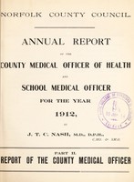 view [Report 1912] / Medical Officer of Health, Norfolk County Council.