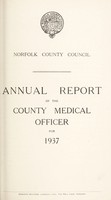 view [Report 1937] / Medical Officer of Health, Norfolk County Council.