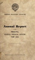 view [Report 1954] / School Medical Officer of Health, Norfolk County Council.