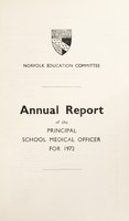 view [Report 1972] / School Medical Officer of Health, Norfolk County Council.