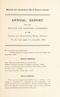 view [Report 1941] / Medical Officer of Health, Norham & Islandshires R.D.C.