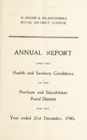 view [Report 1945] / Medical Officer of Health, Norham & Islandshires R.D.C.