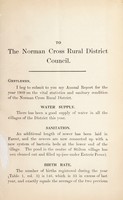 view [Report 1909] / Medical Officer of Health, Norman Cross R.D.C.