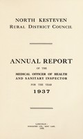 view [Report 1937] / Medical Officer of Health, North Kesteven R.D.C.