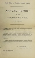 view [Report 1920] / Medical Officer of Health, North Riding of Yorkshire County Council.