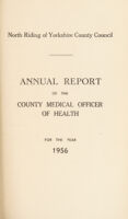 view [Report 1956] / Medical Officer of Health, North Riding of Yorkshire County Council.