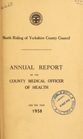 view [Report 1958] / Medical Officer of Health, North Riding of Yorkshire County Council.