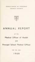 view [Report 1968] / Medical Officer of Health, North Riding of Yorkshire County Council.