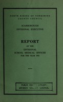 view [Report 1960] / School Medical Officer of Health, North Riding of Yorkshire County Council, Scarborough Divisional Executive.