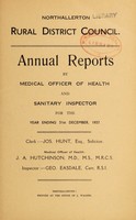 view [Report 1937] / Medical Officer of Health, Northallerton R.D.C.