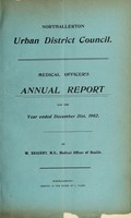 view [Report 1902] / Medical Officer of Health, Northallerton U.D.C.