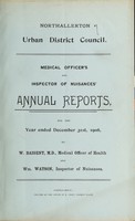 view [Report 1906] / Medical Officer of Health, Northallerton U.D.C.