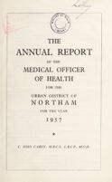 view [Report 1957] / Medical Officer of Health, Northam U.D.C.