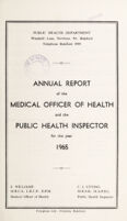 view [Report 1965] / Medical Officer of Health, Northam U.D.C.