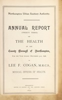 view [Report 1898] / Medical Officer of Health, Northampton County Borough.