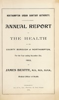 view [Report 1903] / Medical Officer of Health, Northampton County Borough.