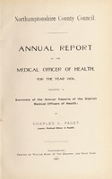 view [Report 1906] / Medical Officer of Health, Northamptonshire County Council.