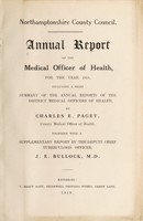 view [Report 1918] / Medical Officer of Health, Northamptonshire County Council.