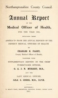 view [Report 1920] / Medical Officer of Health, Northamptonshire County Council.