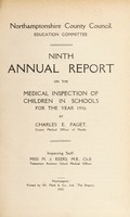 view [Report 1916] / School Medical Officer, Northamptonshire County Council.