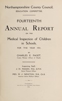 view [Report 1921] / School Medical Officer, Northamptonshire County Council.