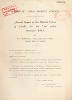 view [Report 1943] / Medical Officer of Health, Northfleet U.D.C.