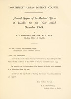 view [Report 1944] / Medical Officer of Health, Northfleet U.D.C.