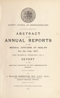 view [Report 1897] / Medical Officer of Health, Northumberland County Council.