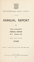 view [Report 1948] / Medical Officer of Health, Northumberland County Council.