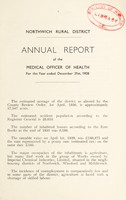 view [Report 1938] / Medical Officer of Health, Northwich R.D.C.