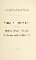 view [Report 1945] / Medical Officer of Health, Northwich R.D.C.