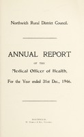 view [Report 1946] / Medical Officer of Health, Northwich R.D.C.