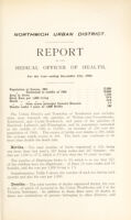 view [Report 1906] / Medical Officer of Health, Northwich U.D.C.