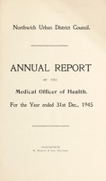 view [Report 1945] / Medical Officer of Health, Northwich U.D.C.