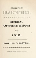 view [Report 1913] / Medical Officer of Health, Norton U.D.C.