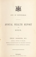 view [Report 1913] / Medical Officer of Health, Nottingham City.