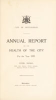 view [Report 1932] / Medical Officer of Health, Nottingham City.