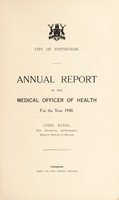 view [Report 1940] / Medical Officer of Health, Nottingham City.