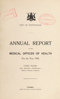 view [Report 1942] / Medical Officer of Health, Nottingham City.